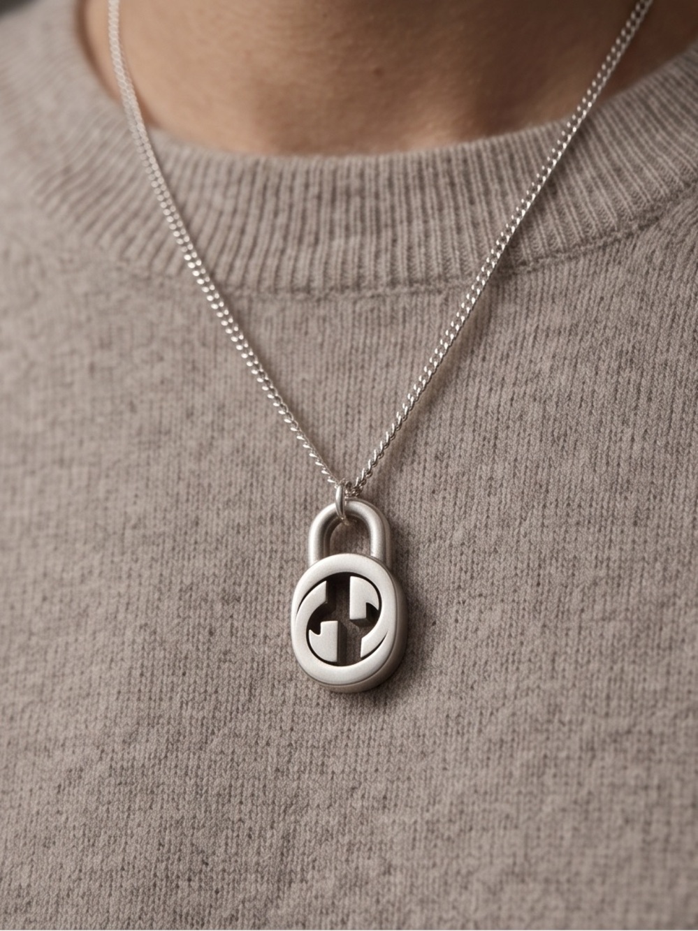 Silver Unbranded Pendant Necklace - Classic Silver Finish